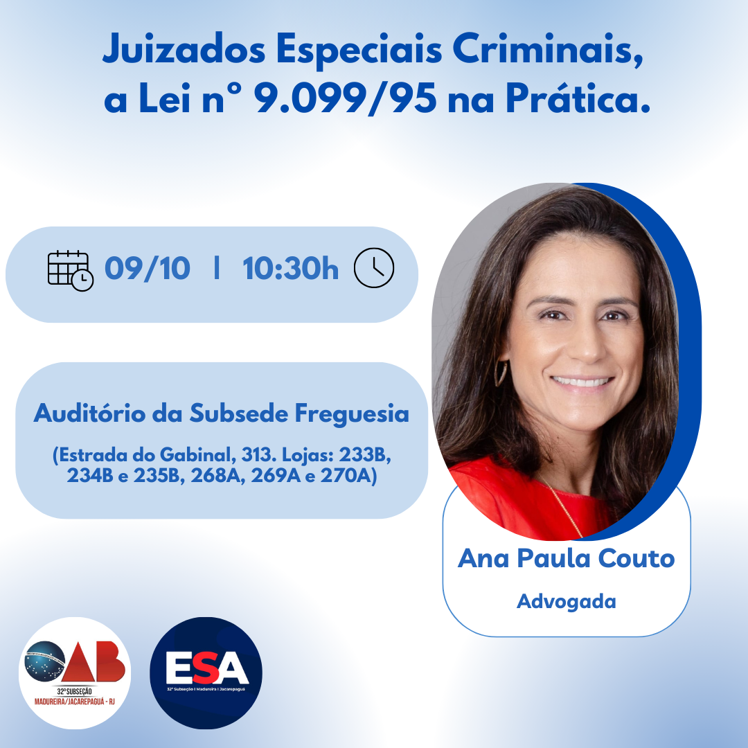 09/10 - Juizados Especiais Criminais, a Lei nº 9.099/95 na prática.