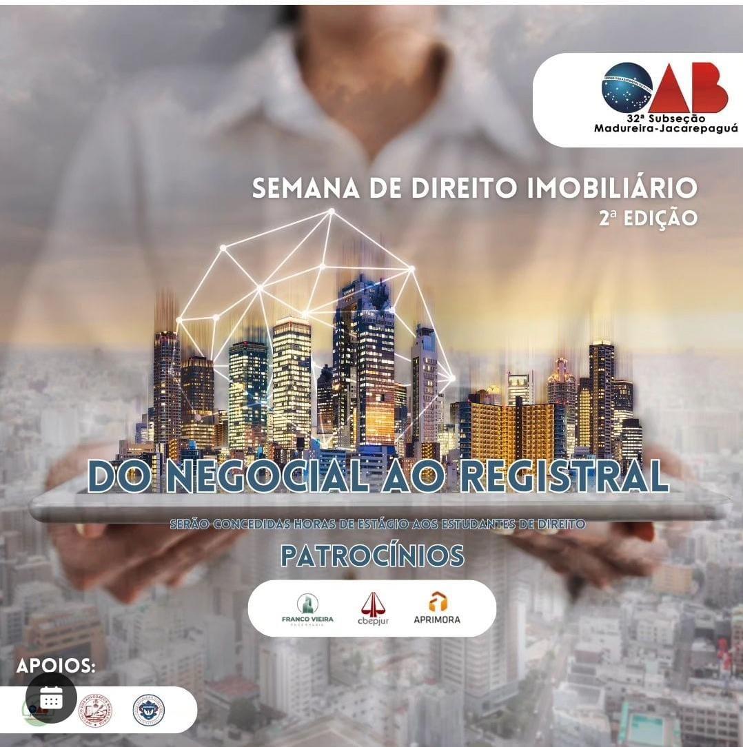 Semana de Direito Imobiliário - 2ª Edição -  23/11 a 25/11 