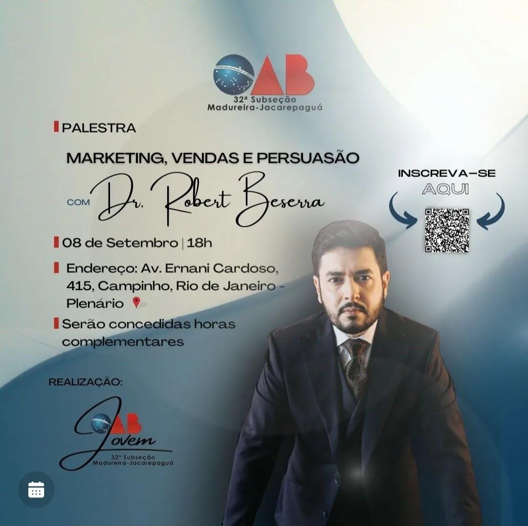 Palestra dia 08/09 Marketing, Vendas e Persuasão.
