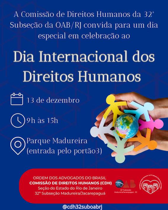 Dia 13/12 -  Ação Social no Parque de Madureira