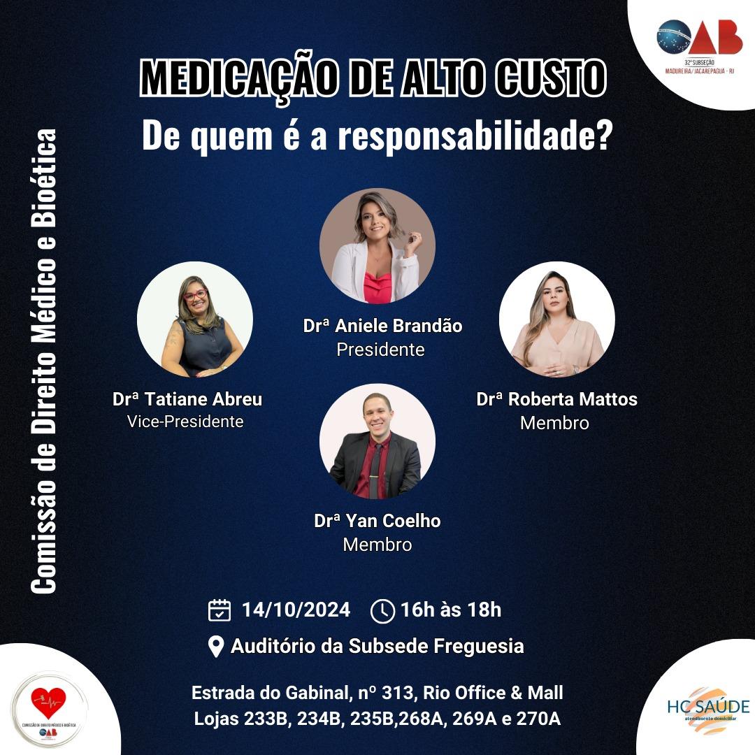 14/10 - Medicação de Alto Custo - De quem é a responsabilidade?