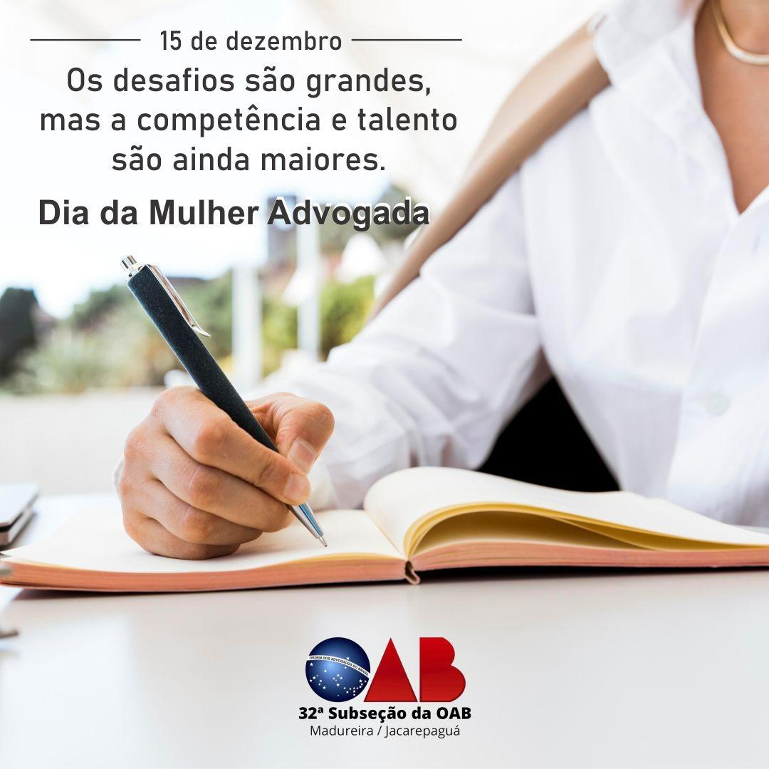 15-12 - Dia da Mulher Advogada 