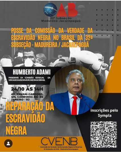 24/10 - Posse e Palestra - Comissão da Verdade da Escravidão Negra do Brasil