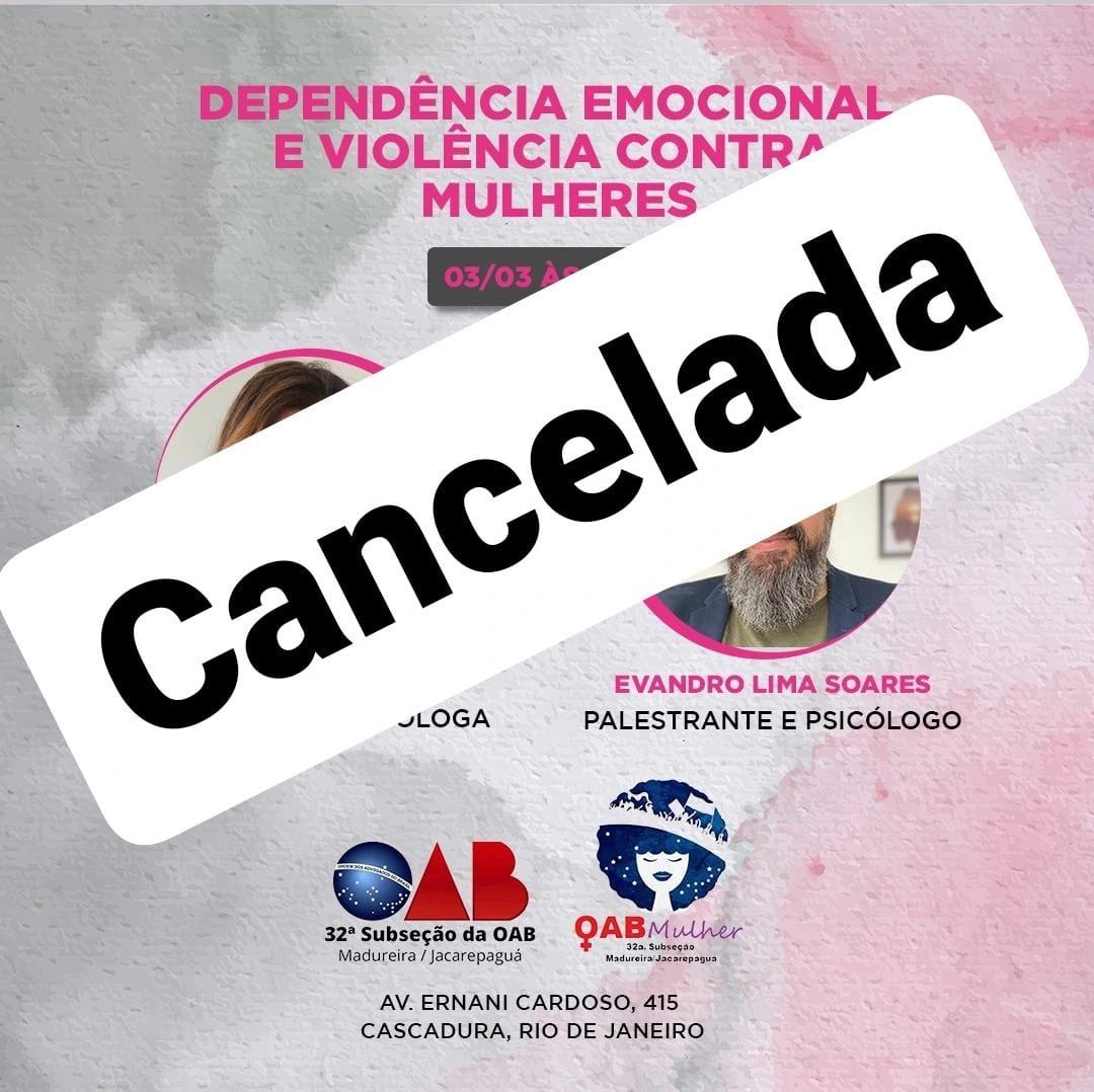 Cancelada - Palestra 03/03