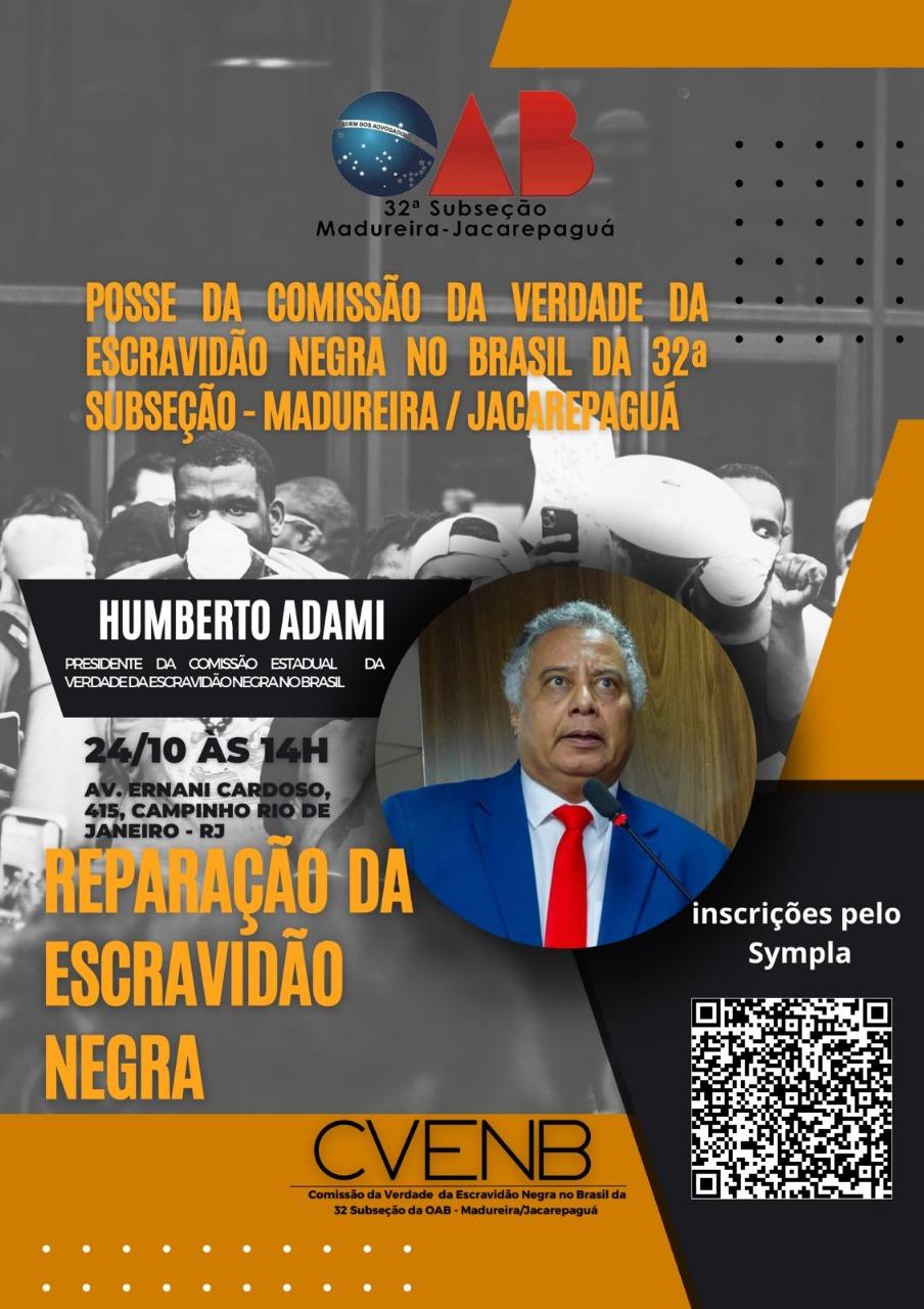 Posse da Comissão da Verdade da Escravidão Negra no Brasil.