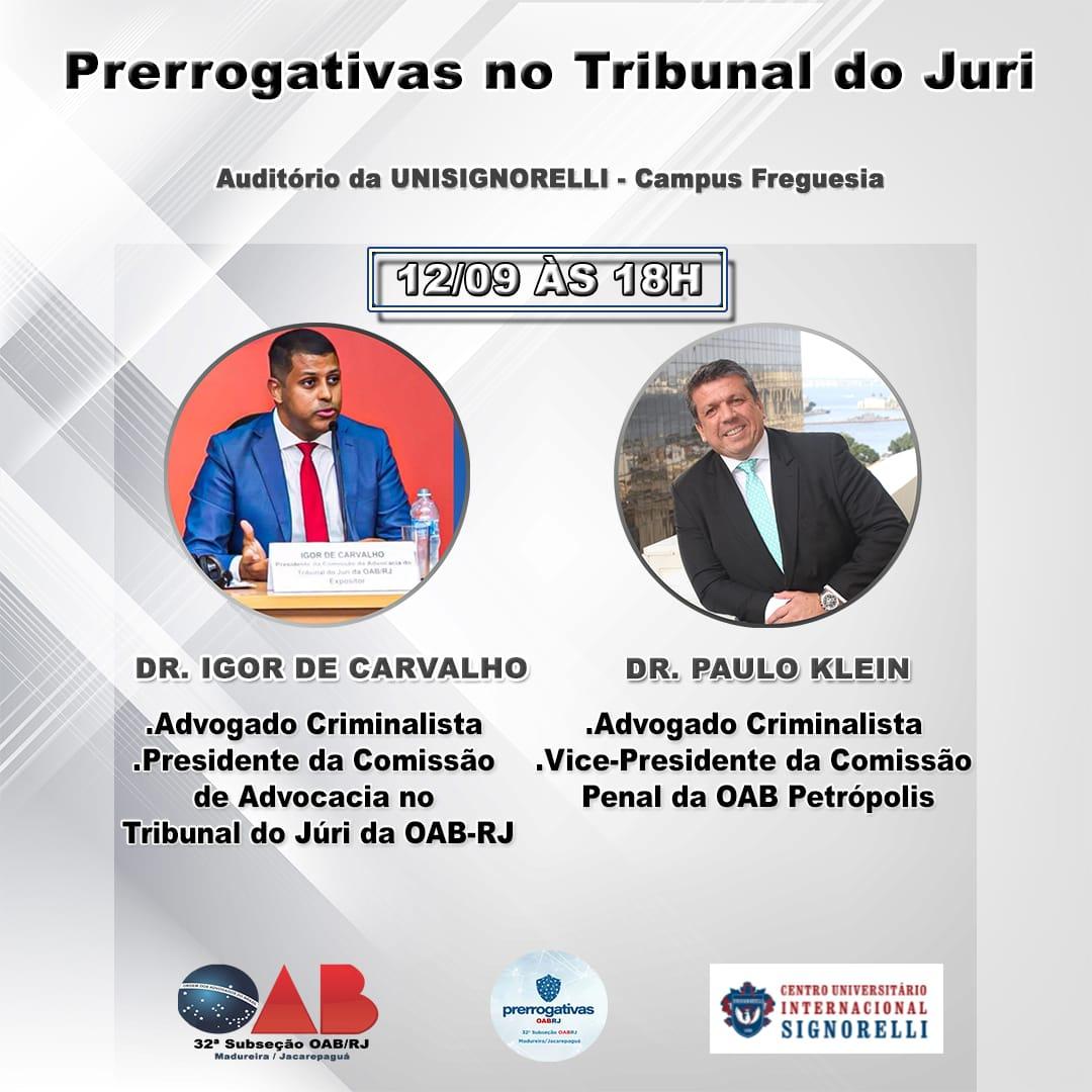 12/09 - " Prerrogativas no Tribunal do Juri".